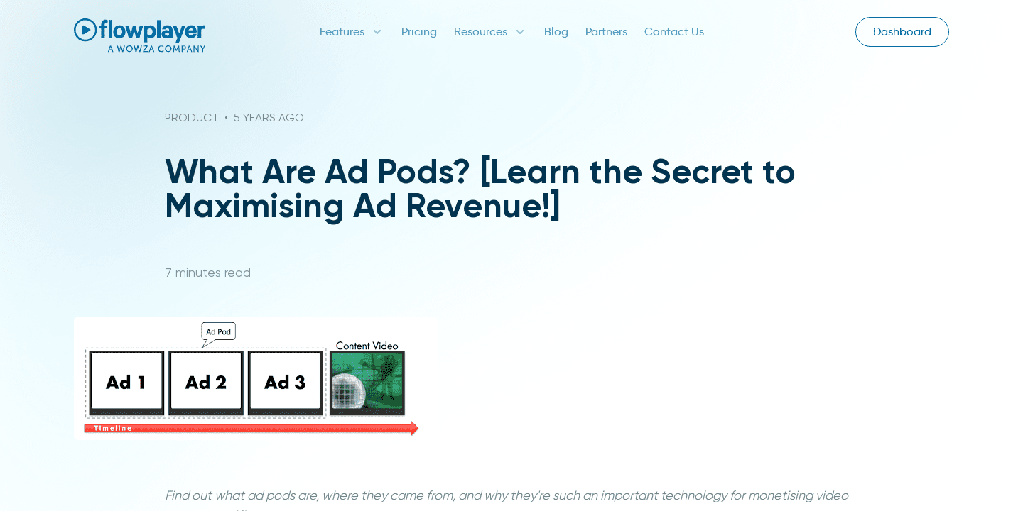 What Are Ad Pods? [Learn the Secret to Maximising Ad Revenue!] | Flowplayer